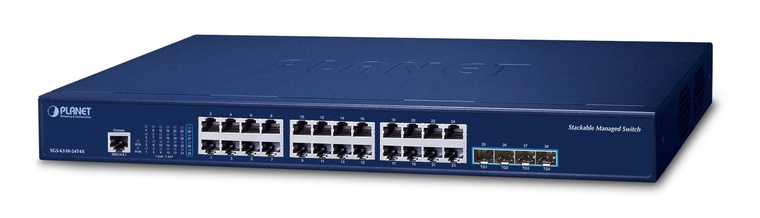 PLANET Planet SGS-6310-24T4X Switch Ethernet Gigabit Gestito Layer 3 a 24 Porte - RETI | TecnoCARE.net Sabaudia, Latina, Terracina, San Felice Circeo e Pontinia