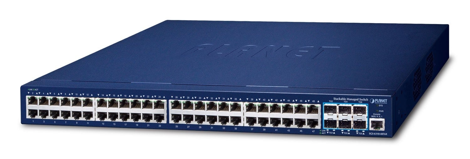 PLANET PLANET SGS-6310-48T6X switch di rete Gestito L3 Gigabit Ethernet (10/100/1000) 1U Blu - RETI | TecnoCARE.net Sabaudia, Latina, Terracina, San Felice Circeo e Pontinia