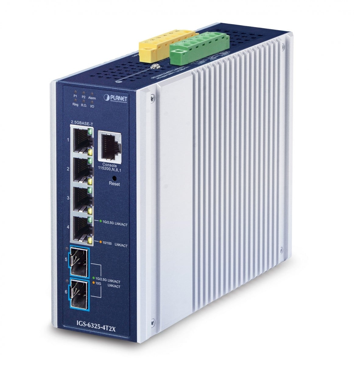 PLANET PLANET IP30 Industrial L3 4-Port Gestito 2.5G Ethernet (100/1000/2500) Alluminio, Blu - RETI | TecnoCARE.net Sabaudia, Latina, Terracina, San Felice Circeo e Pontinia