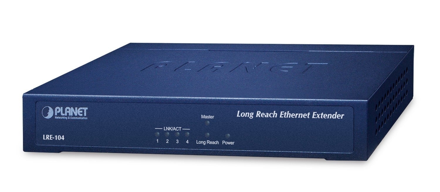PLANET Planet LRE-104 4-Port 10/100TX + 1-Port UTP/BNC Long Reach Ethernet Extender (Up to 800 meters UTP cable/1200 meters phone wire/2000 meters coaxial cable, Maste - RETI | TecnoCARE.net Sabaudia, Latina, Terracina, San Felice Circeo e Pontinia