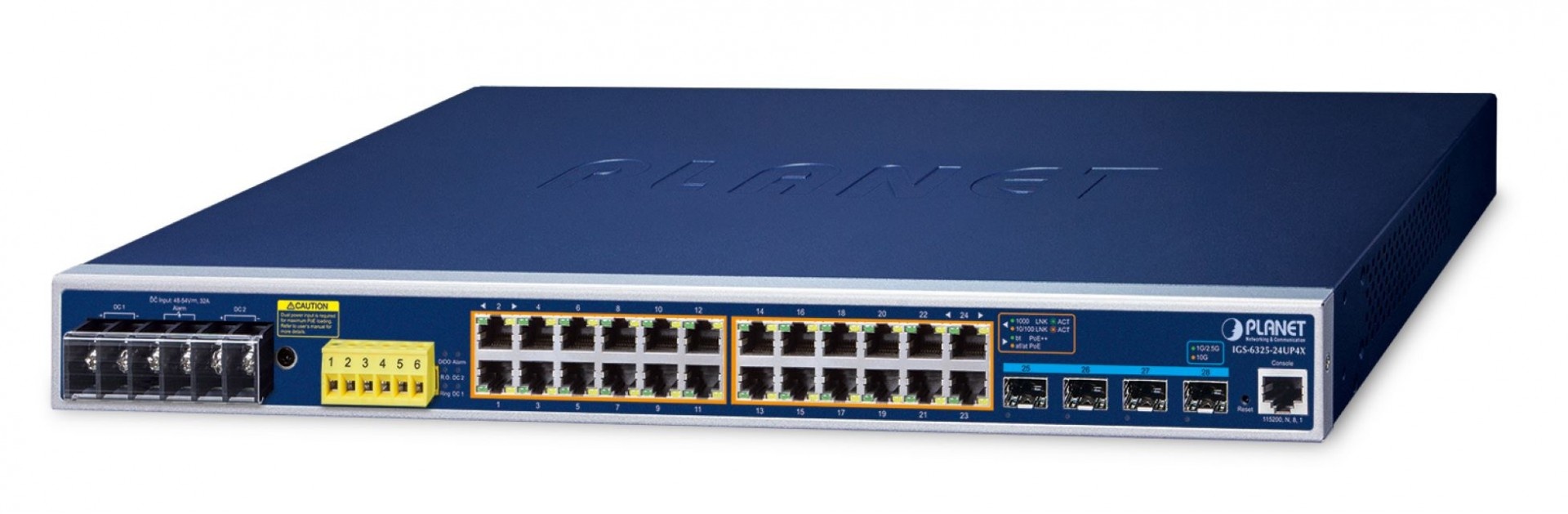 PLANET PLANET IGS-6325-24UP4X switch di rete Gestito L3 Gigabit Ethernet (10/100/1000) Supporto Power over Ethernet (PoE) 1U Blu - RETI | TecnoCARE.net Sabaudia, Latina, Terracina, San Felice Circeo e Pontinia
