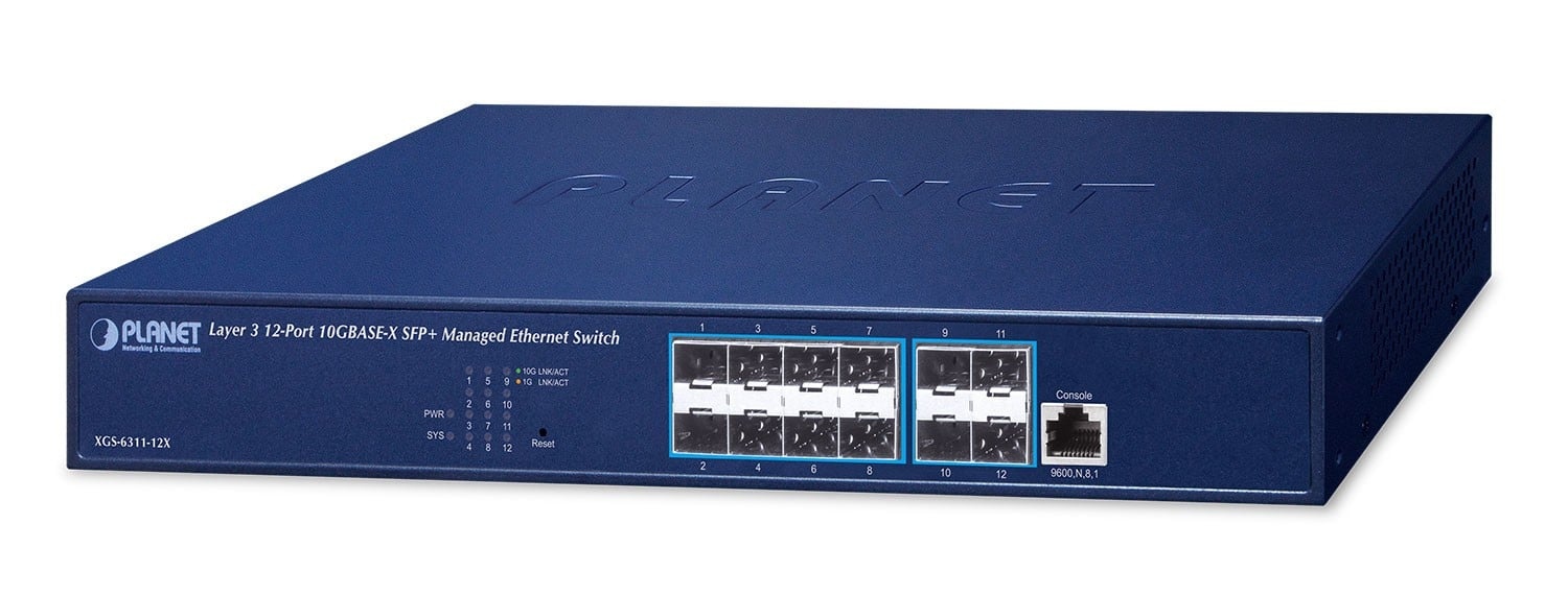 PLANET PLANET XGS-6311-12X switch di rete Gestito L3 1U Blu - RETI | TecnoCARE.net Sabaudia, Latina, Terracina, San Felice Circeo e Pontinia