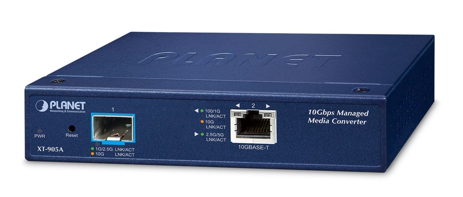 PLANET Planet XT-905A Switch di Rete SFP+ in Fibra Ottica a 1 Porta con Scocca Metallica Blu - RETI | TecnoCARE.net Sabaudia, Latina, Terracina, San Felice Circeo e Pontinia