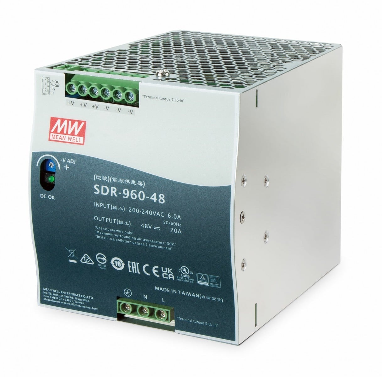 PLANET PLANET PWR-960-48 48V, 960W Din-Rail Power Supply (SDR-960-48, adjustable 48-56V DC Output, 180~264V AC input) (PWR-960-48) alimentatore per computer Metallico - BATTERIE E ALIMENTATORI | TecnoCARE.net Sabaudia, Latina, Terracina, San Felice Circeo e Pontinia