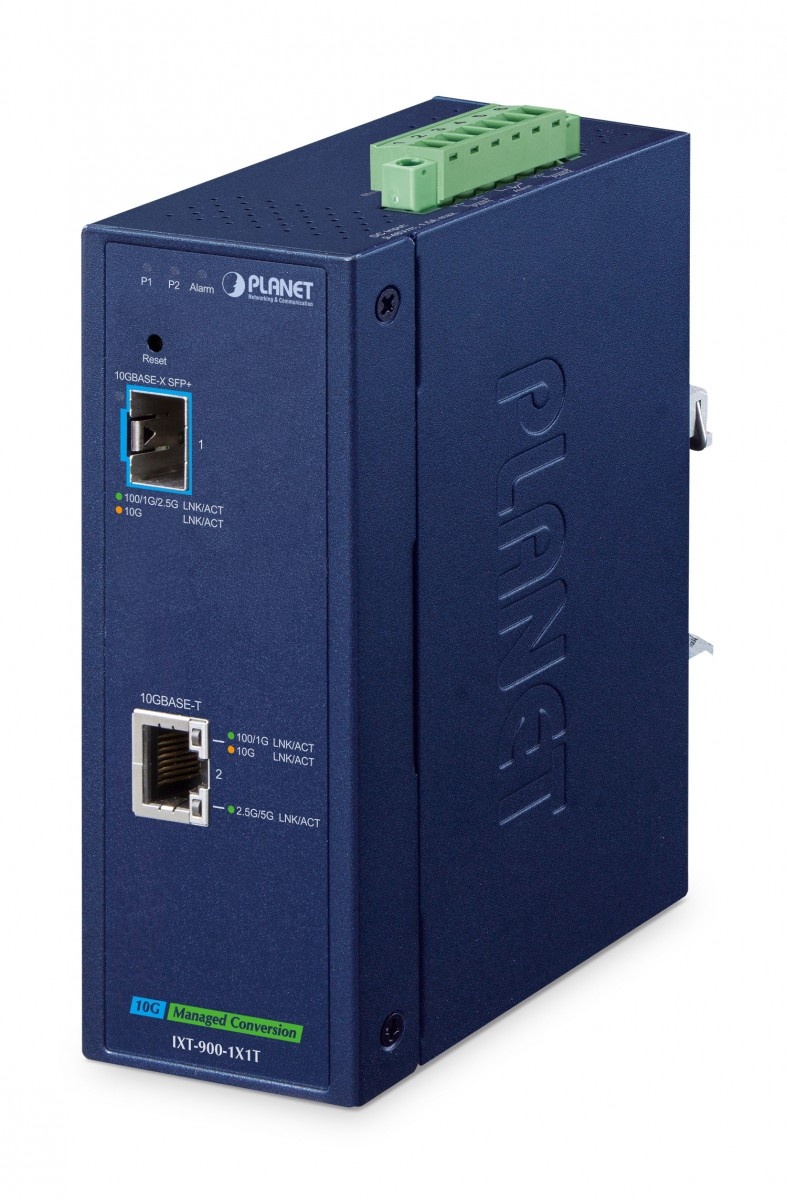 PLANET PLANET IP40 Industrial 1-Port convertitore multimediale di rete 10000 Mbit/s Blu - RETI | TecnoCARE.net Sabaudia, Latina, Terracina, San Felice Circeo e Pontinia
