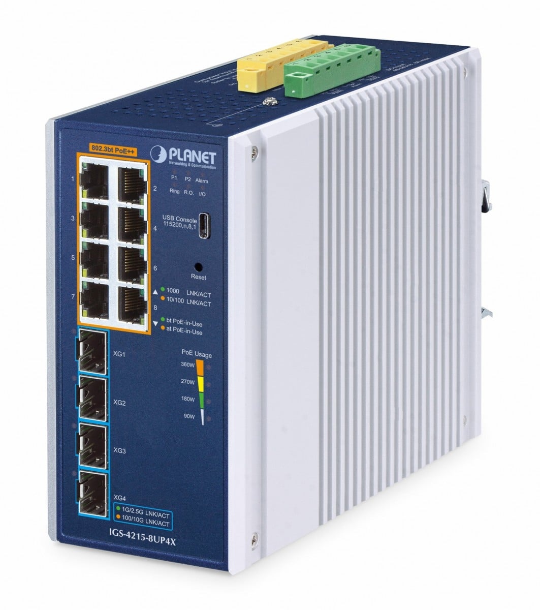 PLANET Planet IGS-4215-8UP4X Switch Ethernet Gigabit Gestito L2L4 a 8 Porte - RETI | TecnoCARE.net Sabaudia, Latina, Terracina, San Felice Circeo e Pontinia