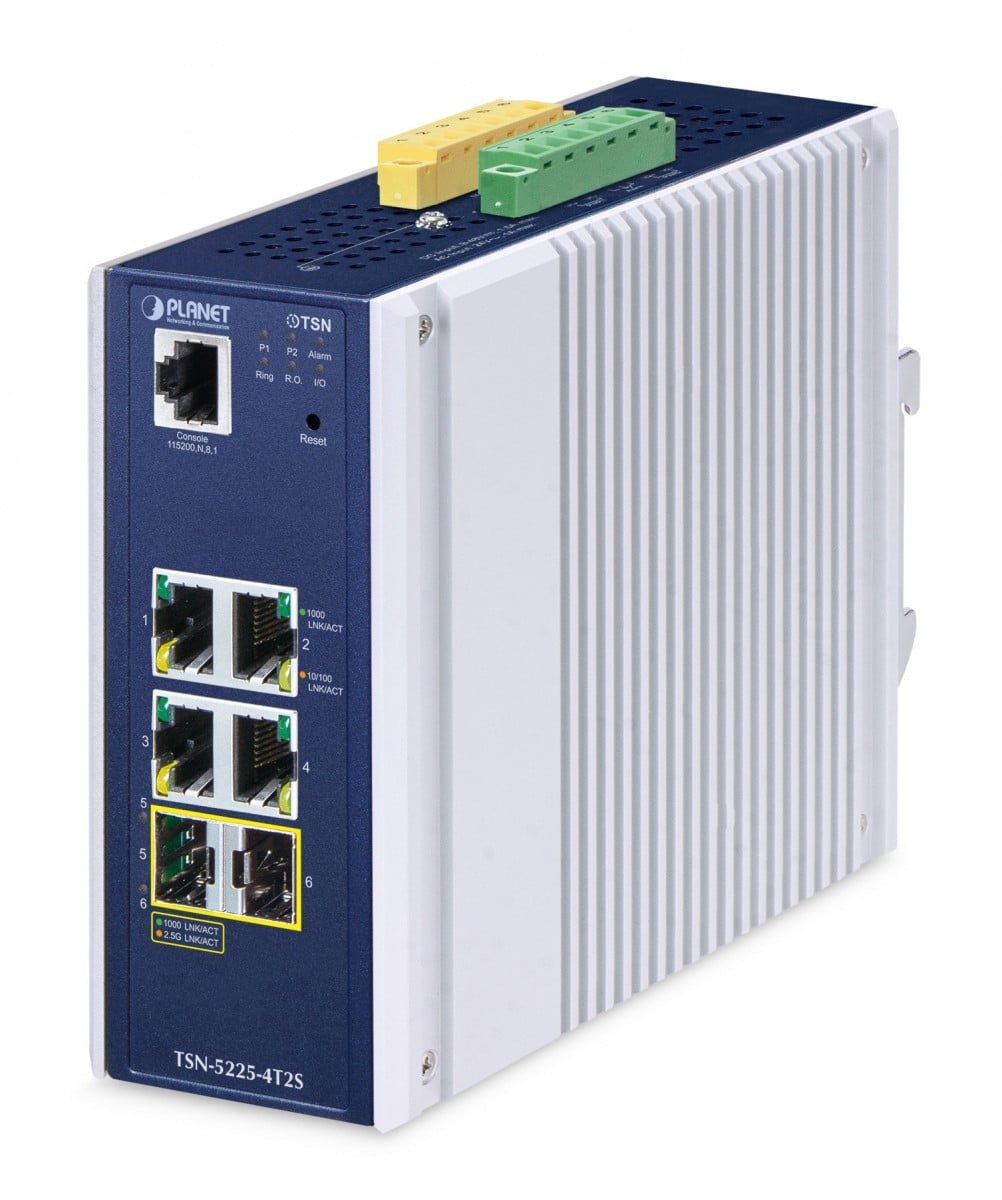 PLANET PLANET TSN-5225-4T2S switch di rete Gestito L2+ Gigabit Ethernet (10/100/1000) Alluminio, Blu - RETI | TecnoCARE.net Sabaudia, Latina, Terracina, San Felice Circeo e Pontinia