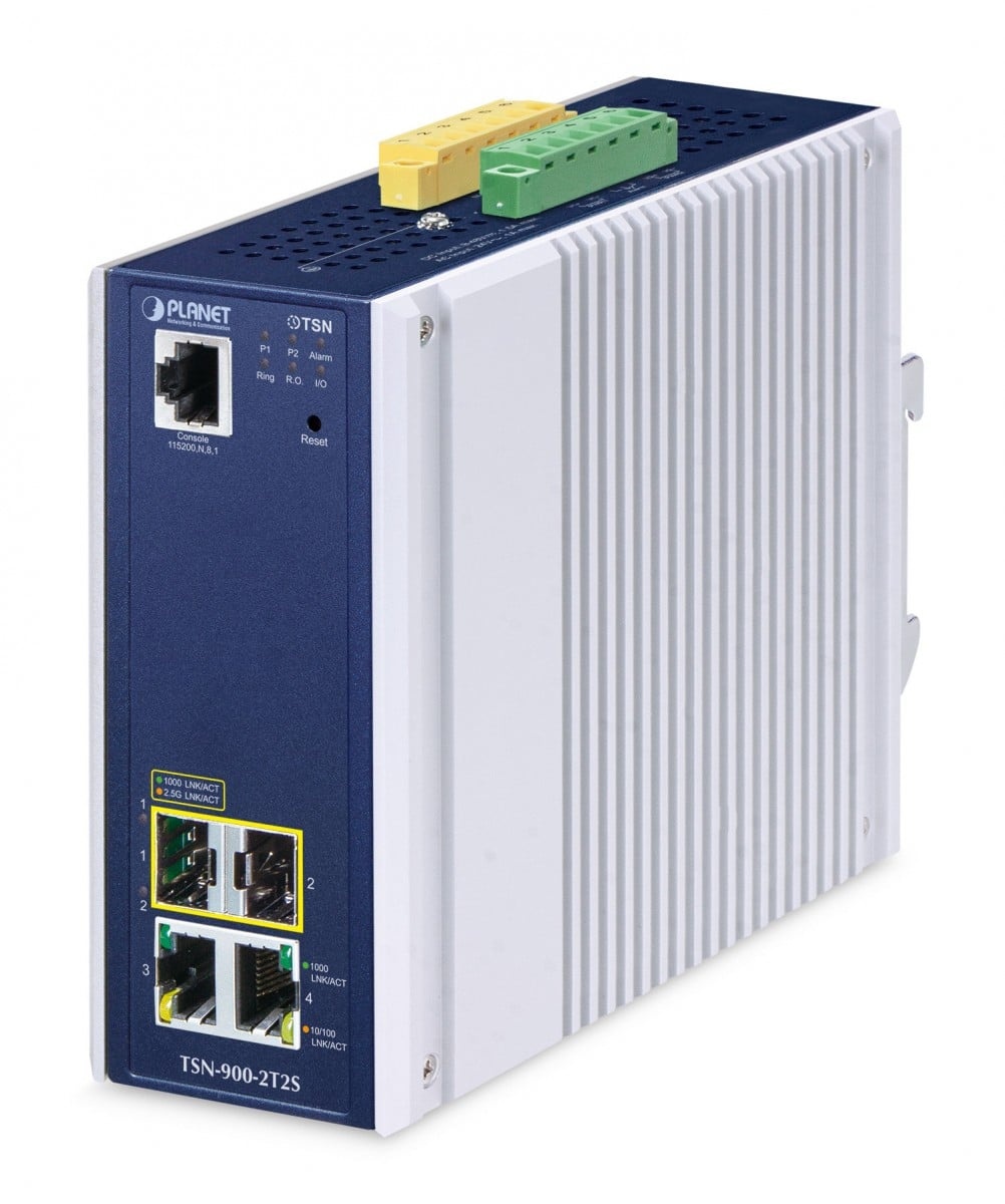 PLANET PLANET IP30 DIN-rail Industrial convertitore multimediale di rete Alluminio, Blu - RETI | TecnoCARE.net Sabaudia, Latina, Terracina, San Felice Circeo e Pontinia