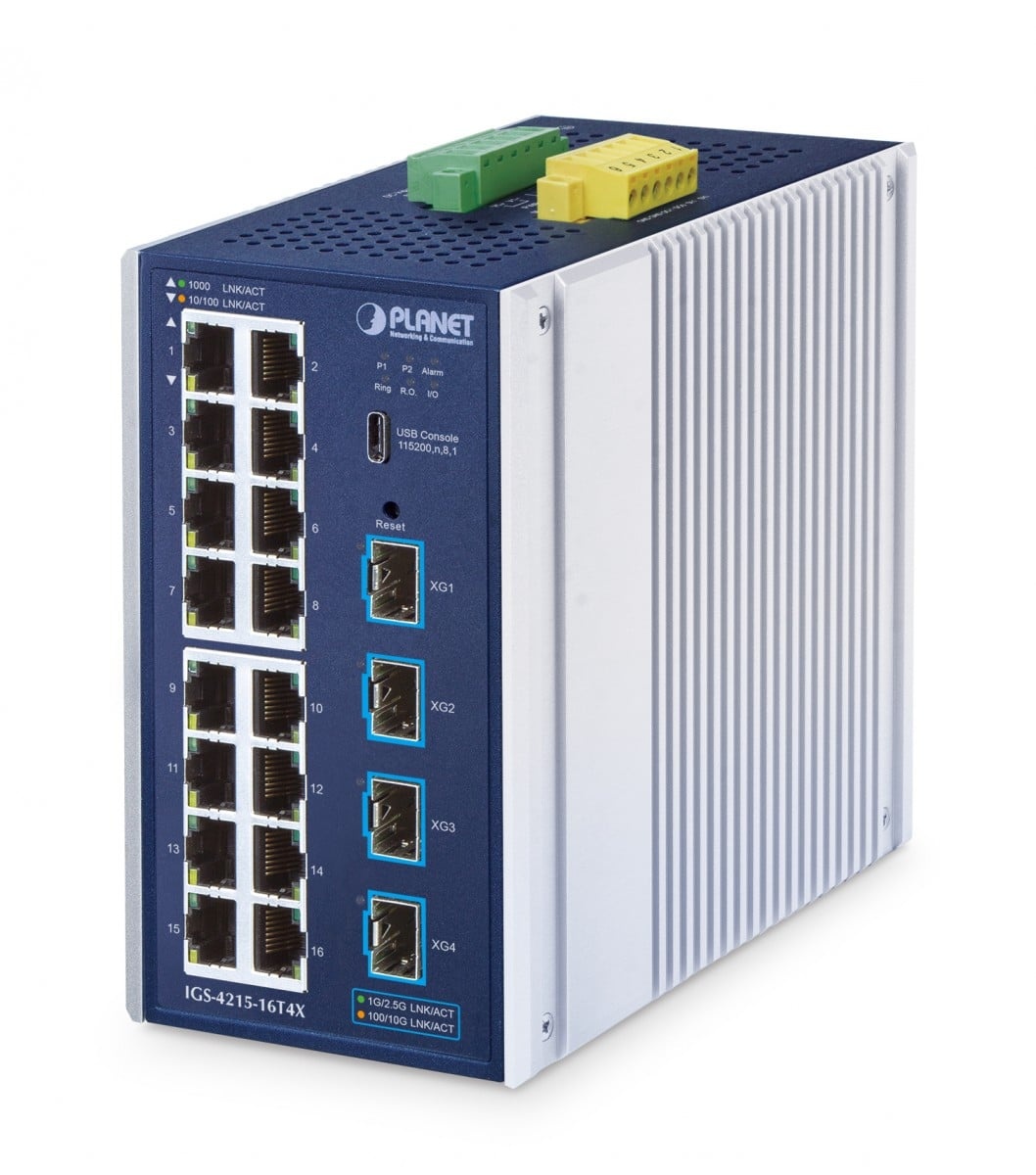 PLANET PLANET IGS-4215-16T4X switch di rete Gestito L2/L4 Gigabit Ethernet (10/100/1000) Alluminio, Blu - RETI | TecnoCARE.net Sabaudia, Latina, Terracina, San Felice Circeo e Pontinia