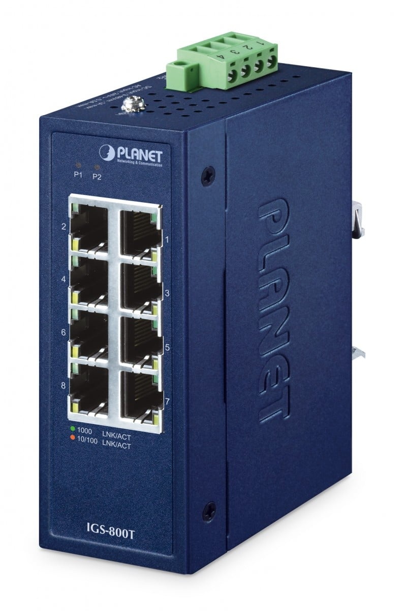 PLANET PLANET IP30 Compact size 8-Port IGS-800T Non gestito Gigabit Ethernet (10/100/1000) Blu - RETI | TecnoCARE.net Sabaudia, Latina, Terracina, San Felice Circeo e Pontinia
