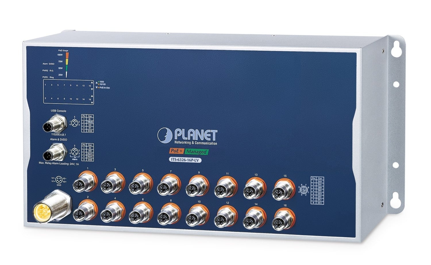 PLANET PLANET ITS-6326-16P-LV switch di rete Gestito L3 Alluminio, Blu - RETI | TecnoCARE.net Sabaudia, Latina, Terracina, San Felice Circeo e Pontinia