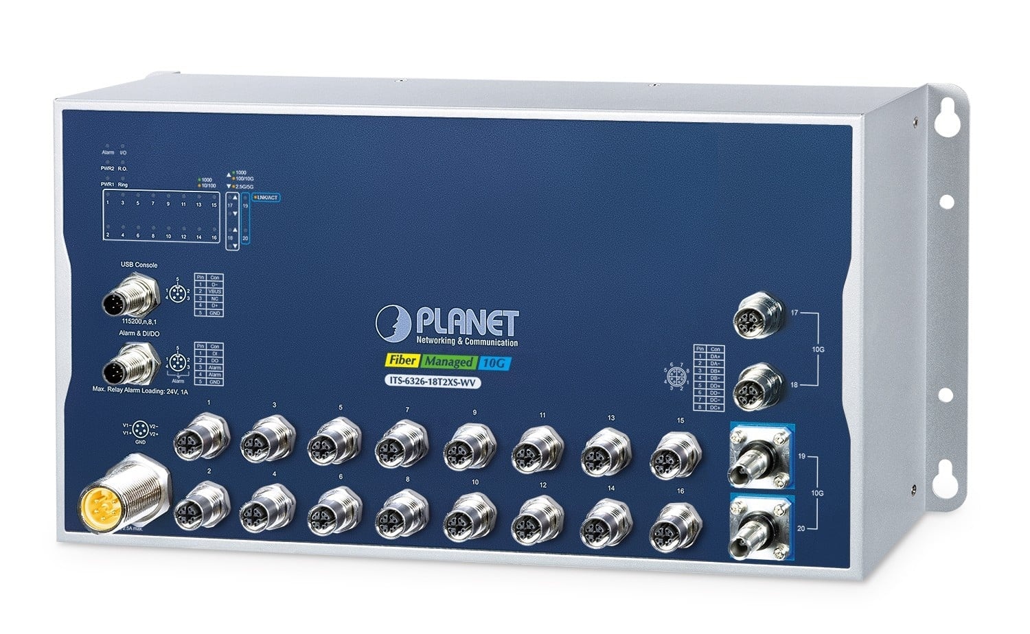 PLANET PLANET ITS-6326-18T2XS-WV switch di rete Gestito L3 Alluminio, Blu - RETI | TecnoCARE.net Sabaudia, Latina, Terracina, San Felice Circeo e Pontinia