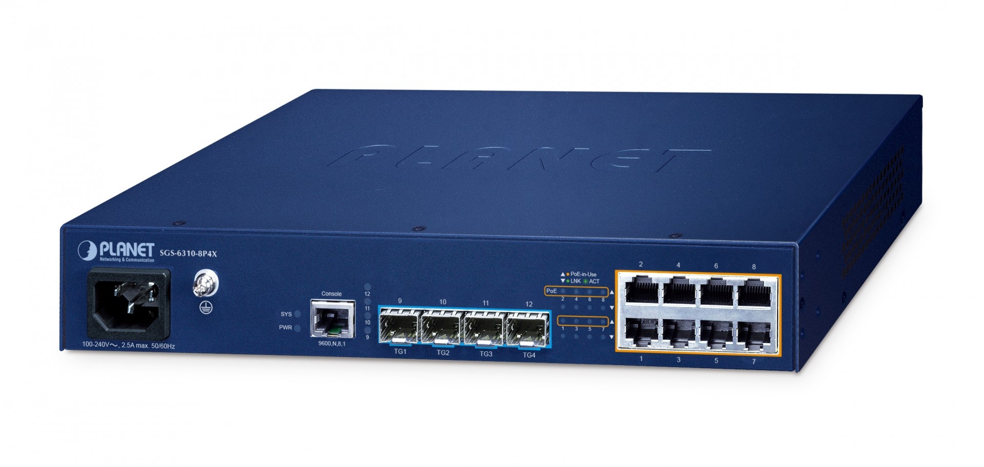 PLANET PLANET SGS-6310-8P4X switch di rete Gestito L3 Gigabit Ethernet (10/100/1000) Supporto Power over Ethernet (PoE) Blu - RETI | TecnoCARE.net Sabaudia, Latina, Terracina, San Felice Circeo e Pontinia
