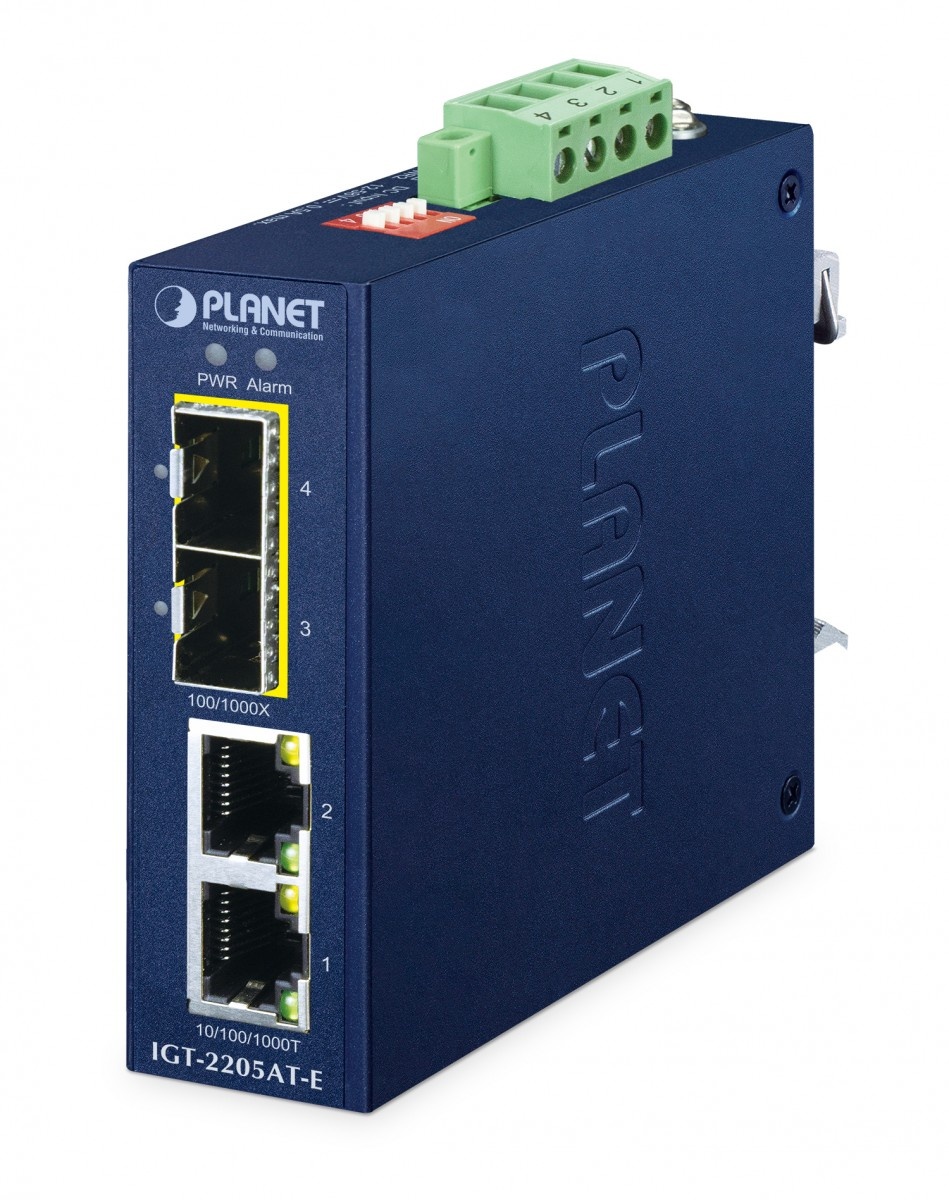 PLANET PLANET IP40 Compact size 2-Port 100/1000X SFP + 2-Port 10/100/1000T Media Converter convertitore multimediale di rete 1000 Mbit/s Blu - RETI | TecnoCARE.net Sabaudia, Latina, Terracina, San Felice Circeo e Pontinia