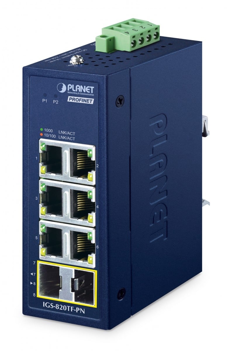 PLANET PLANET IP30 Compact size Industrial IGS-820TF-PN Non gestito Gigabit Ethernet (10/100/1000) Blu - RETI | TecnoCARE.net Sabaudia, Latina, Terracina, San Felice Circeo e Pontinia