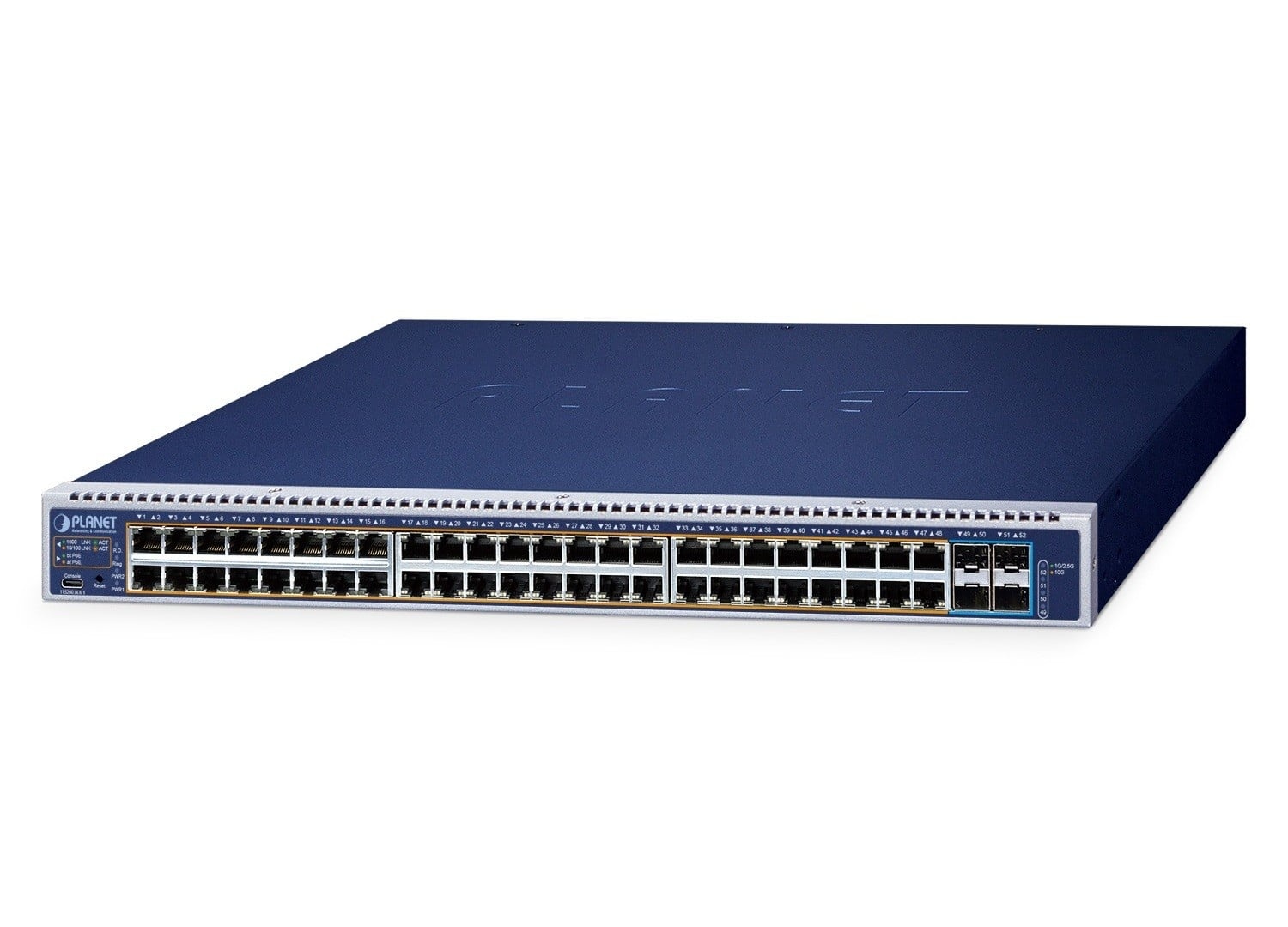 PLANET PLANET L3 48-Port 10/100/1000T 95W 802.3bt PoE + 4-Port 10G SFP+ Managed Switch Gestito Gigabit Ethernet (10/100/1000) Supporto Power over Ethernet (PoE) 1U Blu - RETI | TecnoCARE.net Sabaudia, Latina, Terracina, San Felice Circeo e Pontinia