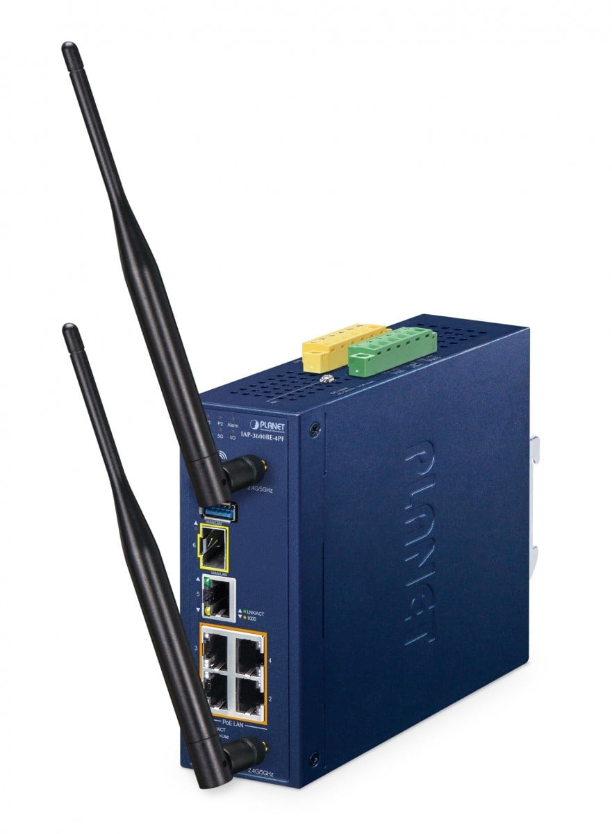 PLANET PLANET IP30 Industrial Wi-Fi 7 802.11be 3600Mbps Dual Band Wireless AP Blu Supporto Power over Ethernet (PoE) - RETI | TecnoCARE.net Sabaudia, Latina, Terracina, San Felice Circeo e Pontinia