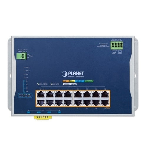 PLANET PLANET WGS-5215-16UP4X switch di rete Gestito L2/L2+ Gigabit Ethernet (10/100/1000) Supporto Power over Ethernet (PoE) Montaggio da desktop/parete Grigio, Blu - RETI | TecnoCARE.net Sabaudia, Latina, Terracina, San Felice Circeo e Pontinia
