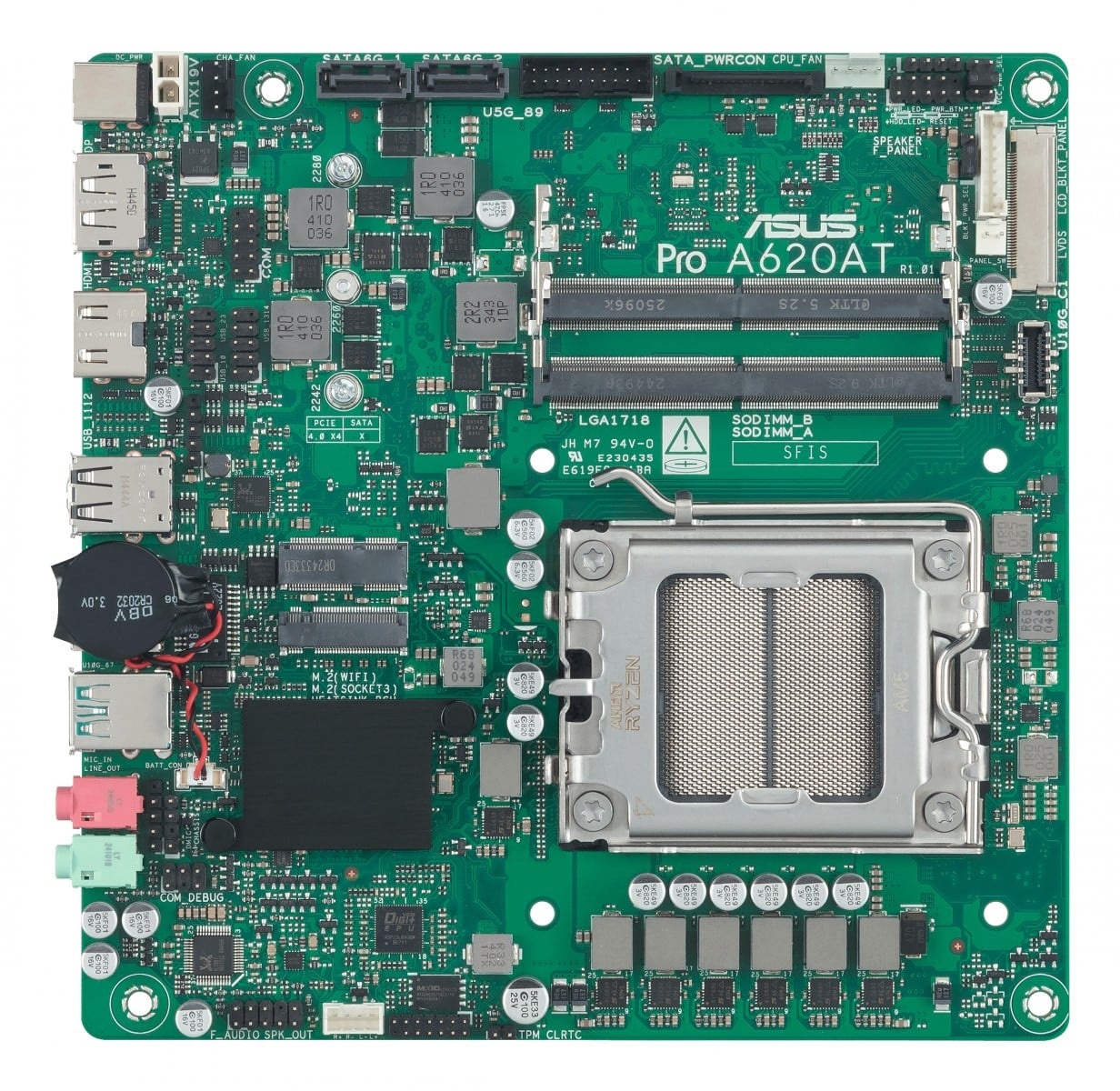 ASUS ASUS Pro A620AT-CSM AMD A620A Socket AM5 Thin Mini ITX - COMPONENTI | TecnoCARE.net Sabaudia, Latina, Terracina, San Felice Circeo e Pontinia