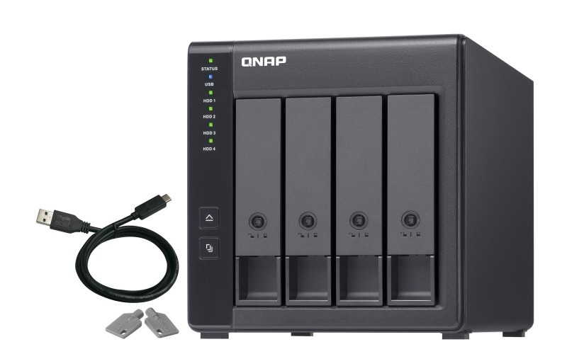QNAP QNAP TR-004 contenitore di unità di archiviazione Box esterno HDD/SSD Nero 2.5/3.5" - SUPPORTI PER LA MEMORIZZAZIONE | TecnoCARE.net Sabaudia, Latina, Terracina, San Felice Circeo e Pontinia