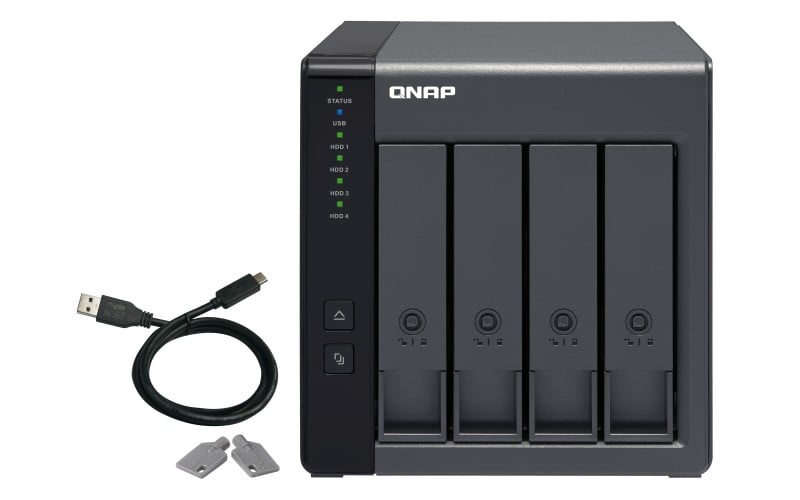 QNAP QNAP TR-004 contenitore di unità di archiviazione Box esterno HDD/SSD Nero 2.5/3.5" - SUPPORTI PER LA MEMORIZZAZIONE | TecnoCARE.net Sabaudia, Latina, Terracina, San Felice Circeo e Pontinia