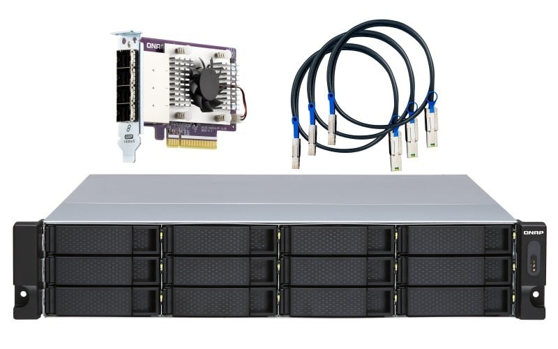 QNAP QNAP TL-R1200S-RP contenitore di unità di archiviazione Box esterno HDD/SSD Nero, Grigio 2.5/3.5" - SUPPORTI PER LA MEMORIZZAZIONE | TecnoCARE.net Sabaudia, Latina, Terracina, San Felice Circeo e Pontinia