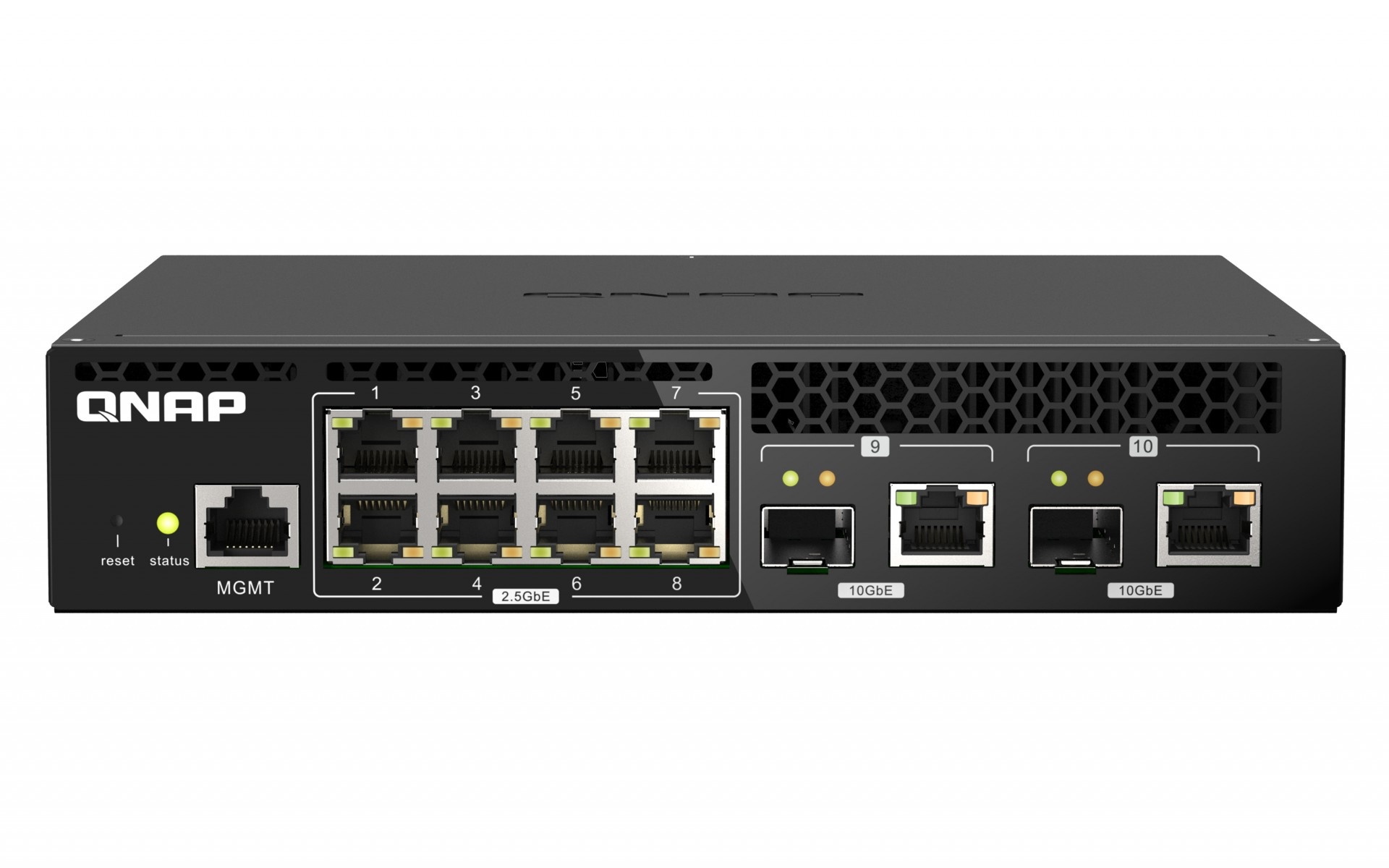 QNAP QNAP QSW-M2108R-2C switch di rete Gestito L2 2.5G Ethernet (100/1000/2500) Supporto Power over Ethernet (PoE) Nero - RETI | TecnoCARE.net Sabaudia, Latina, Terracina, San Felice Circeo e Pontinia