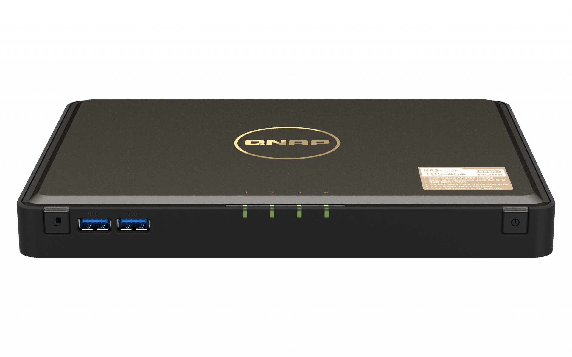 QNAP QNAP TBS-464 NAS Desktop Collegamento ethernet LAN Nero N5105 - SUPPORTI PER LA MEMORIZZAZIONE | TecnoCARE.net Sabaudia, Latina, Terracina, San Felice Circeo e Pontinia