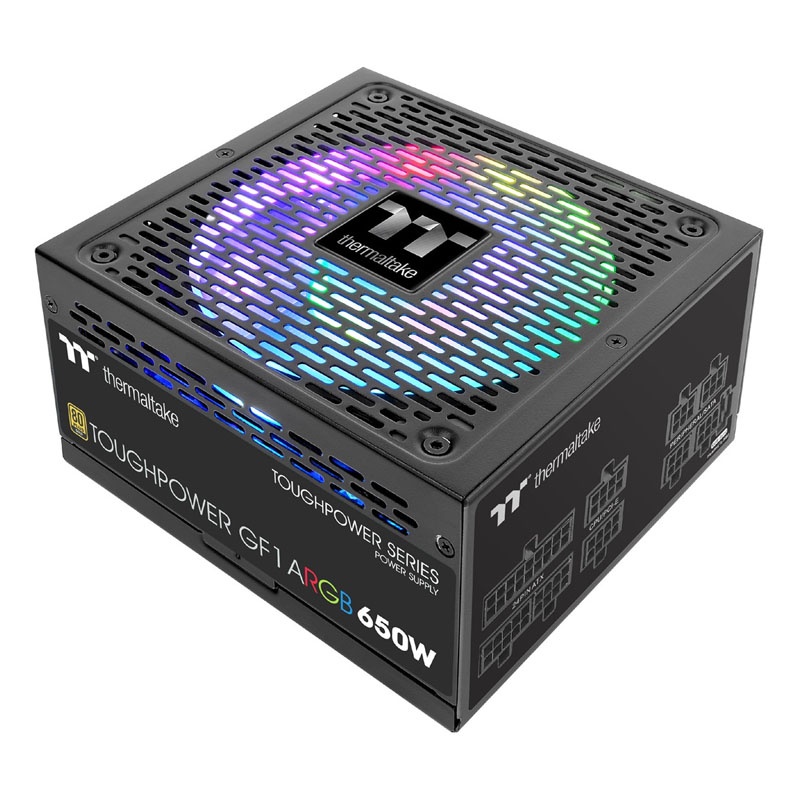 THERMALTAKE Thermaltake Toughpower GF1 A-RGB 80 Plus Gold PSU, Modulare - 650 Watt - ALIMENTATORI | TecnoCARE.net Sabaudia, Latina, Terracina, San Felice Circeo e Pontinia
