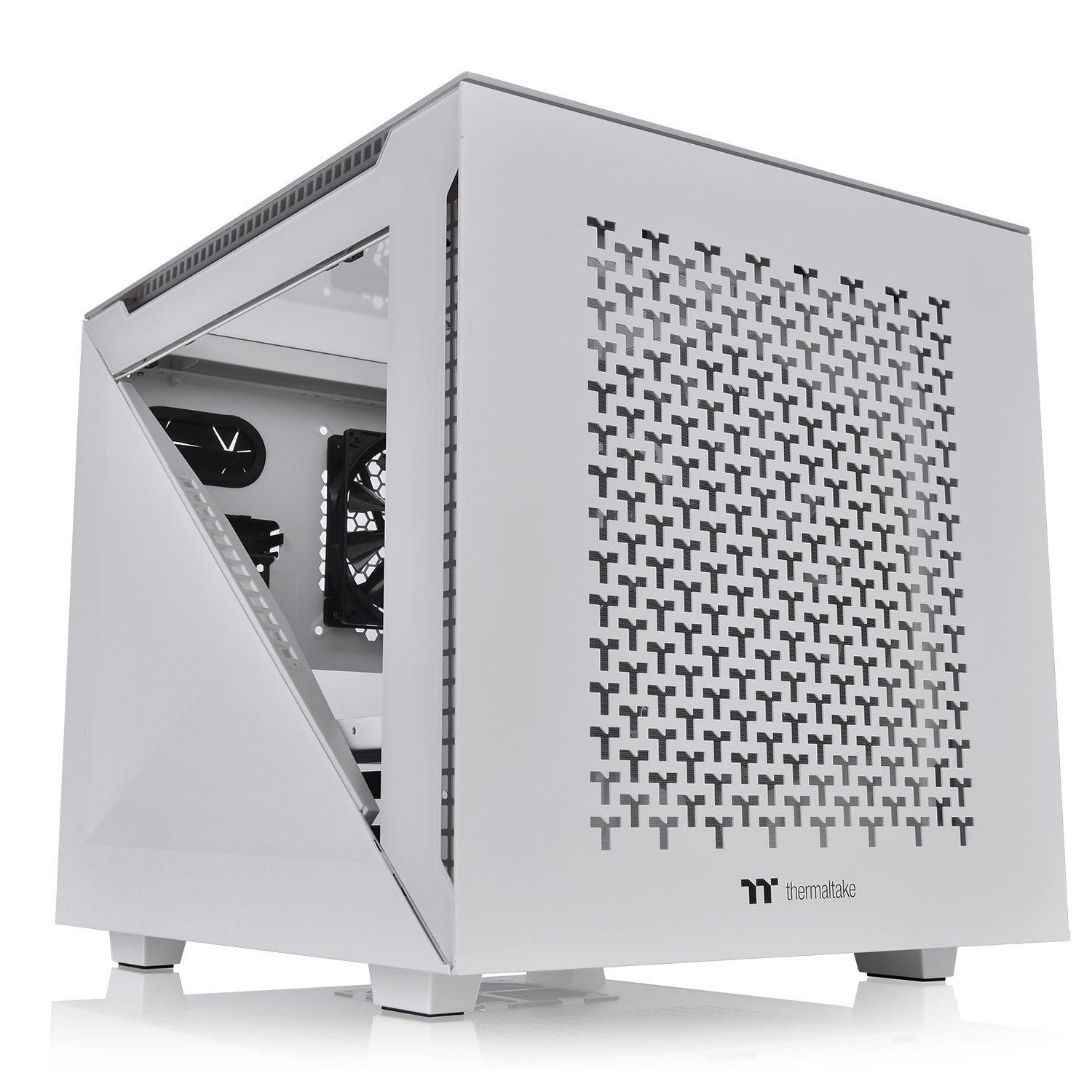 THERMALTAKE Thermaltake Divider 200 TG Air Micro, Tempered Glass - Bianco - CASE | TecnoCARE.net Sabaudia, Latina, Terracina, San Felice Circeo e Pontinia