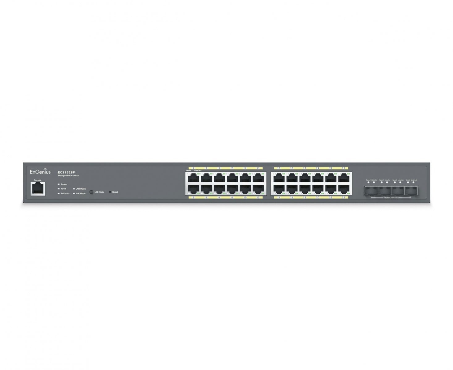ENGENIUS EnGenius ECS1528P Switch gestito 24x RJ45 Gigabit PoE+ 240W, 4x SFP+, EnGenius Cloud - RETI | TecnoCARE.net Sabaudia, Latina, Terracina, San Felice Circeo e Pontinia