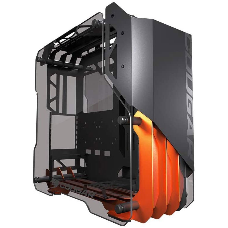 COUGAR Cougar Blazer Open Frame Case - Nero/Arancione con Finestra - CASE | TecnoCARE.net Sabaudia, Latina, Terracina, San Felice Circeo e Pontinia