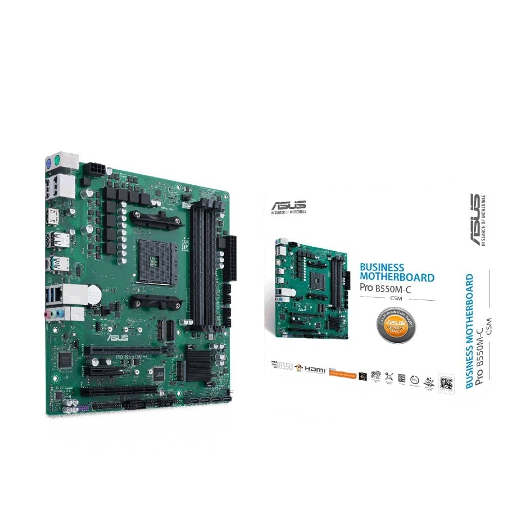ASUS ASUS PRO B550M-C/CSM - AMD - Presa AM4 - AMD Athlon - AMD Ryzen™ 3 - AMD Ryzen™ 5 - AMD Ryzen™ 7 - 3rd Generation AMD Ryzen™ 9 - DDR4-SDRAM - 128 GB - DIMM - COMPONENTI | TecnoCARE.net Sabaudia, Latina, Terracina, San Felice Circeo e Pontinia