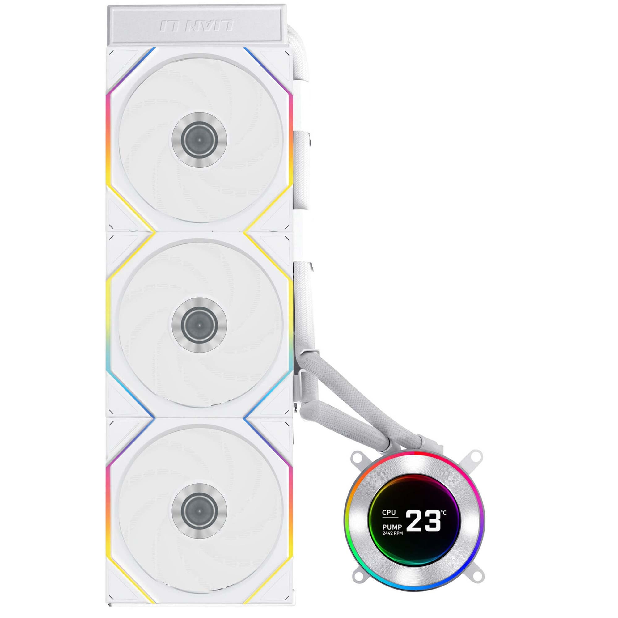 LIAN LI Lian Li HydroShift II LCD-C 360TL AIO Water Cooler, ARGB - Bianco - CPU DISSIPATORI | TecnoCARE.net Sabaudia, Latina, Terracina, San Felice Circeo e Pontinia