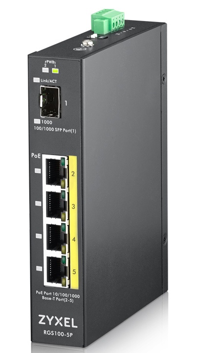 ZYXEL ZYXEL SWITCH INDUSTRIALE UNMANAGED, 4X GIGABIT POE 120W, DIN RAIL, ALIM. 12-58V DC - SWITCH E HUB | TecnoCARE.net Sabaudia, Latina, Terracina, San Felice Circeo e Pontinia