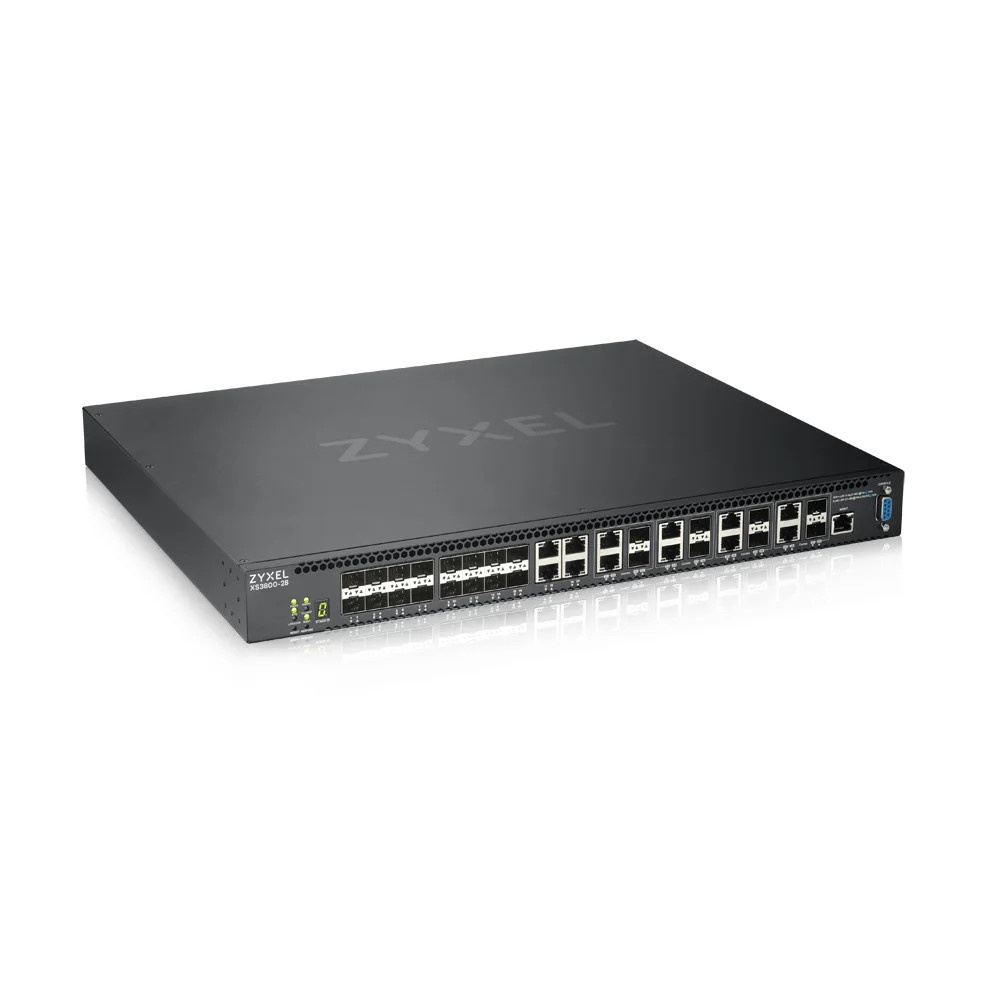 ZYXEL Zyxel XS3800-28 Gestito L2+ 10G Ethernet (100/1000/10000) Nero - RETI | TecnoCARE.net Sabaudia, Latina, Terracina, San Felice Circeo e Pontinia