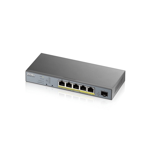 ZYXEL Zyxel GS1350-6HP-EU0101F switch di rete Gestito L2 Gigabit Ethernet (10/100/1000) Supporto Power over Ethernet (PoE) Grigio - RETI | TecnoCARE.net Sabaudia, Latina, Terracina, San Felice Circeo e Pontinia