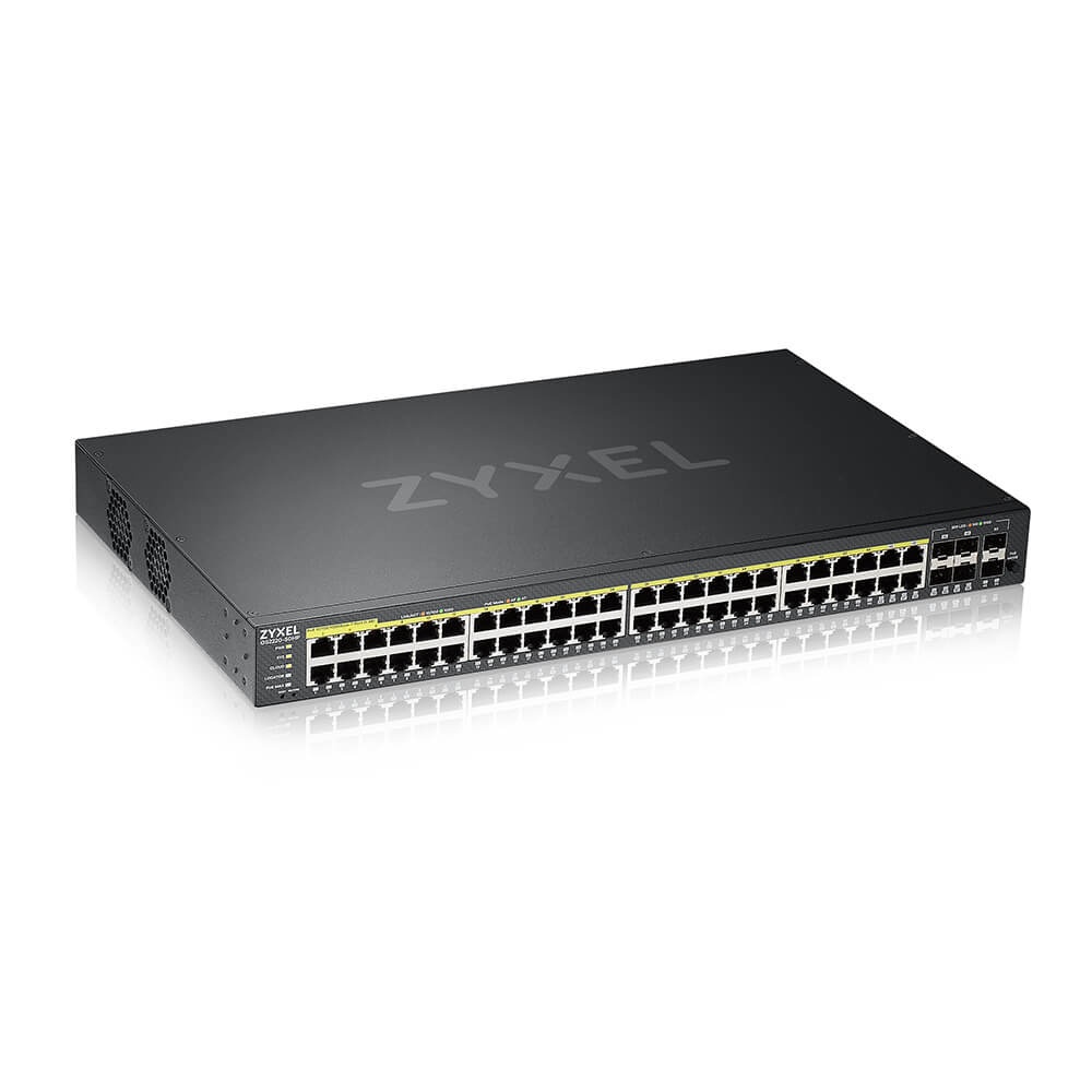 ZYXEL Zyxel GS2220-50HP-EU0101F switch di rete Gestito L2 Gigabit Ethernet (10/100/1000) Supporto Power over Ethernet (PoE) Nero - RETI | TecnoCARE.net Sabaudia, Latina, Terracina, San Felice Circeo e Pontinia