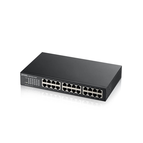 ZYXEL Zyxel GS1100-24E Non gestito Gigabit Ethernet (10/100/1000) Nero - RETI | TecnoCARE.net Sabaudia, Latina, Terracina, San Felice Circeo e Pontinia