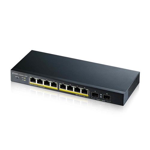 ZYXEL Zyxel GS1900-10HP Gestito L2 Gigabit Ethernet (10/100/1000) Supporto Power over Ethernet (PoE) Nero - RETI | TecnoCARE.net Sabaudia, Latina, Terracina, San Felice Circeo e Pontinia