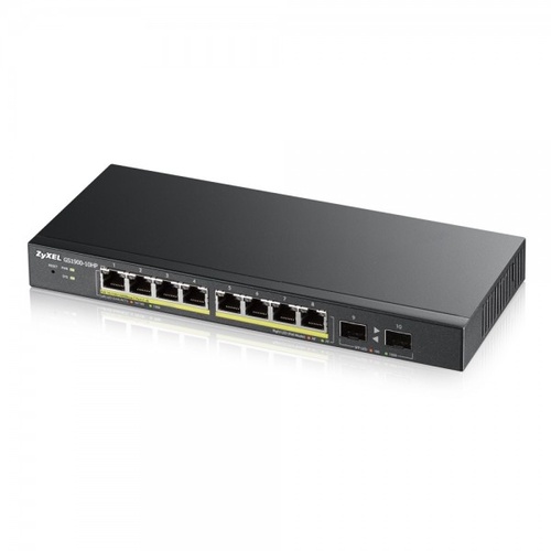 ZYXEL Zyxel GS1900-8HP v3 PoE Gestito L2 Gigabit Ethernet (10/100/1000) Supporto Power over Ethernet (PoE) Nero - RETI | TecnoCARE.net Sabaudia, Latina, Terracina, San Felice Circeo e Pontinia