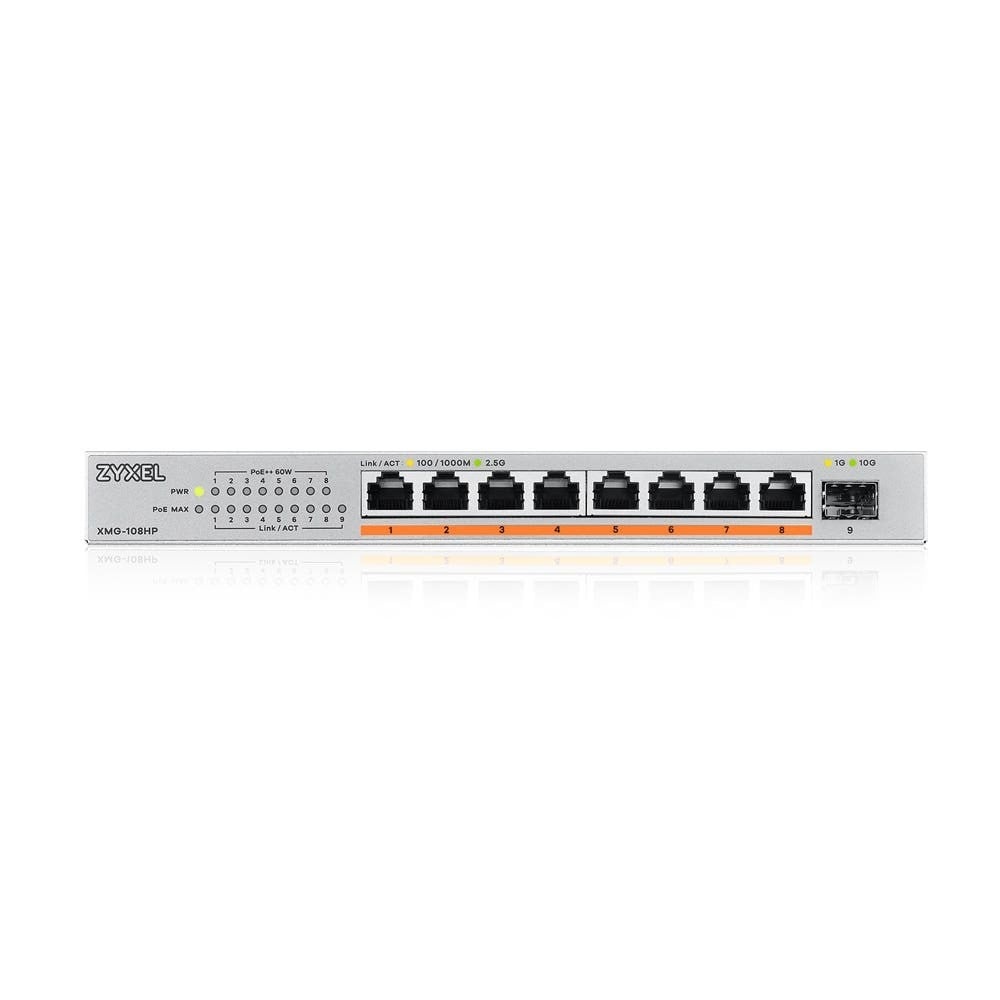 ZYXEL Zyxel XMG-108HP Non gestito 2.5G Ethernet (100/1000/2500) Supporto Power over Ethernet (PoE) - RETI | TecnoCARE.net Sabaudia, Latina, Terracina, San Felice Circeo e Pontinia