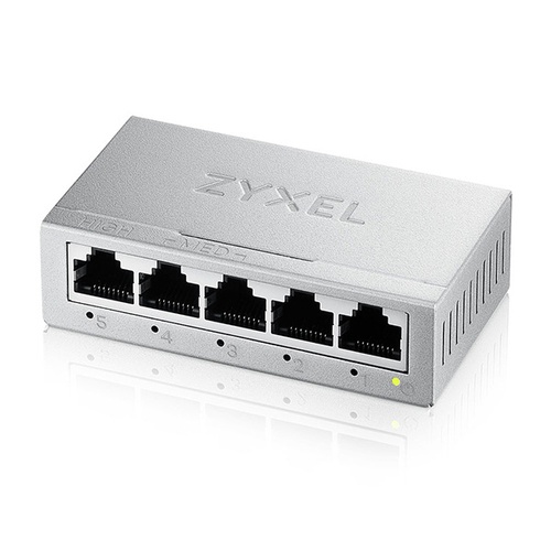 ZYXEL ZYXEL SWITCH UNMANAGED GS-105B V5 , 5 PORTE GIGABIT, CHASSIS METALLO, DESKTOP - SWITCH E HUB | TecnoCARE.net Sabaudia, Latina, Terracina, San Felice Circeo e Pontinia