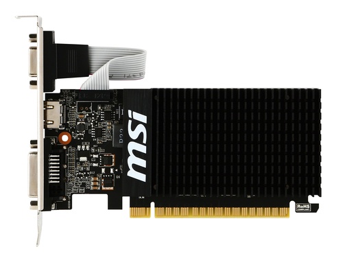 MSI MSI VGA GEFORCE GT 710, GT 710 2GD3H LP, 2GB GDDR3, DVI/HDMI/VGA, LP - SCHEDE VIDEO | TecnoCARE.net Sabaudia, Latina, Terracina, San Felice Circeo e Pontinia