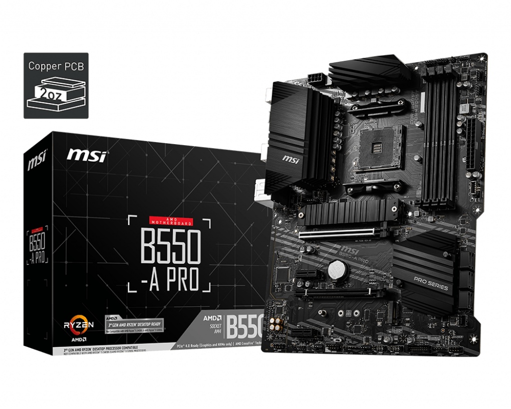 MSI MSI MB AMD B550, B550-A PRO, AM4, 4DDR4 2PCI-E 2M2 6SATA3 - MAINBOARD | TecnoCARE.net Sabaudia, Latina, Terracina, San Felice Circeo e Pontinia