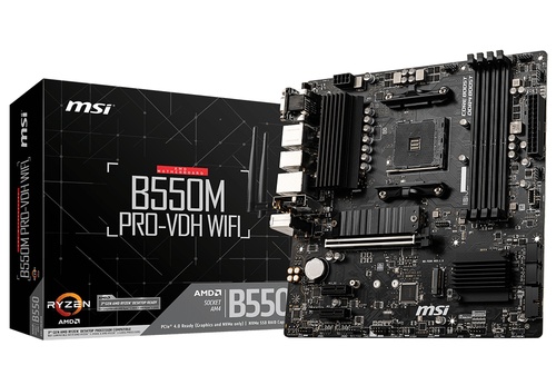 MSI MSI MB AMD B550, B550M PRO-VDH WIFI, AM4, 4DDR4, 1PCI-Ex16, 2PCI-Ex1, 2M2, 4SATA3 MATX - MAINBOARD | TecnoCARE.net Sabaudia, Latina, Terracina, San Felice Circeo e Pontinia