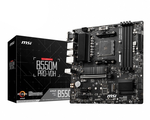 MSI MSI MB AMD B550M PRO-VDH, B550 ,AM4,4DDR4,1PCI-EX16, 2PCI-EX1, 2M.2, 4SATA3,7USB3.2 GEN1, 6USB - MAINBOARD | TecnoCARE.net Sabaudia, Latina, Terracina, San Felice Circeo e Pontinia