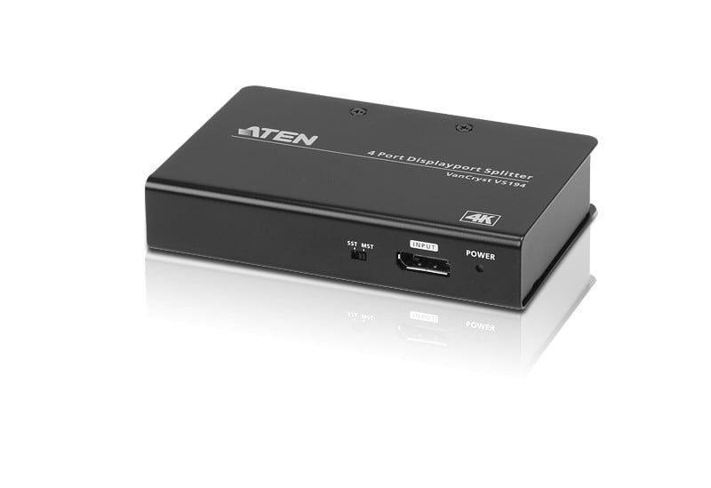 ATEN Splitter True 4K DisplayPort a 4 porte - DisplayPort - 4x DisplayPort - 4096 x 2160 Pixel - Nero - Metallo - 4K Ultra HD - ELABORAZIONI E DISTRIBUZIONI DEL SEGNALE | TecnoCARE.net Sabaudia, Latina, Terracina, San Felice Circeo e Pontinia