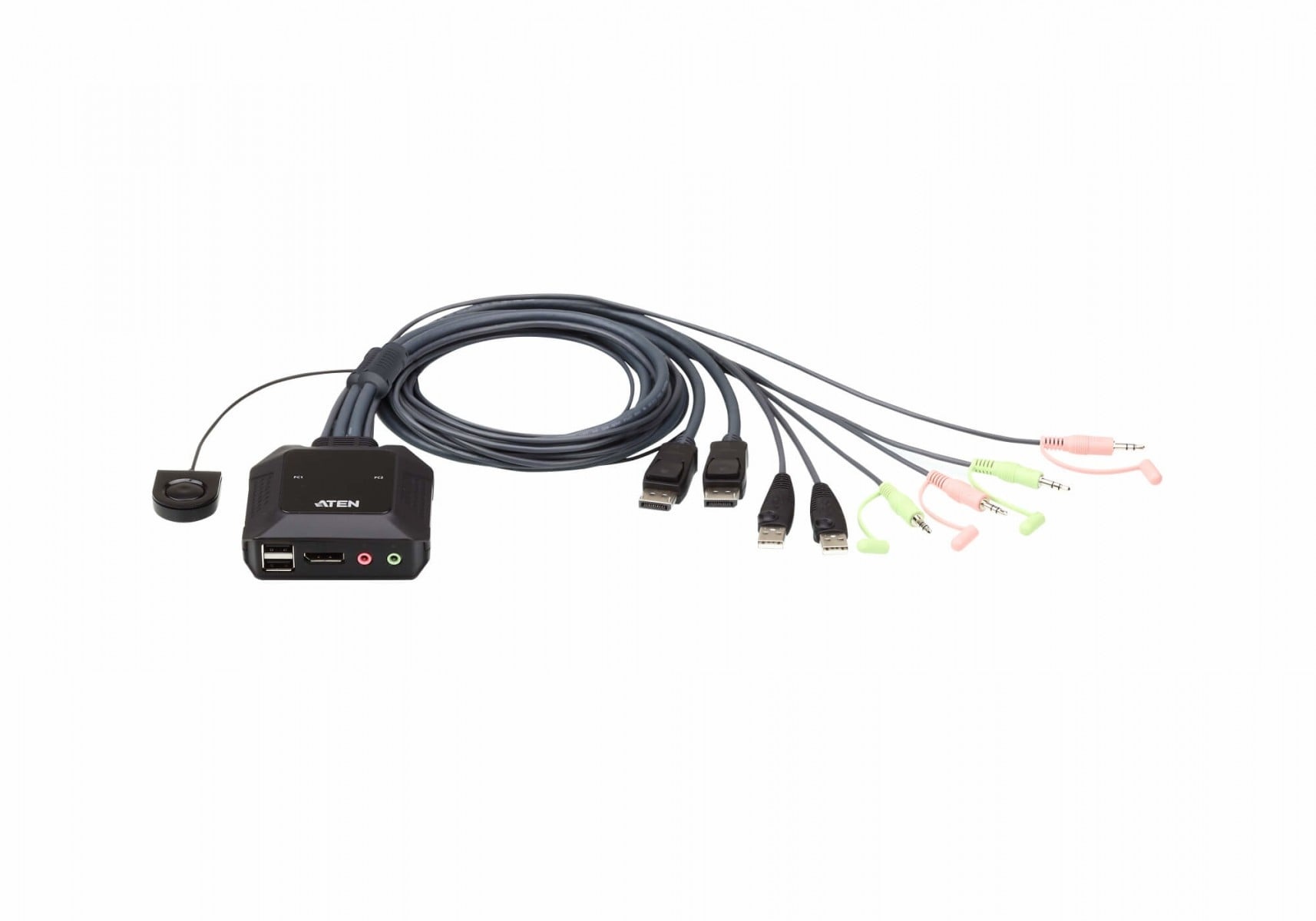 ATEN ATEN 2-Port USB DisplayPort Cable KVM Switch - TASTIERE E CONTROLLER | TecnoCARE.net Sabaudia, Latina, Terracina, San Felice Circeo e Pontinia