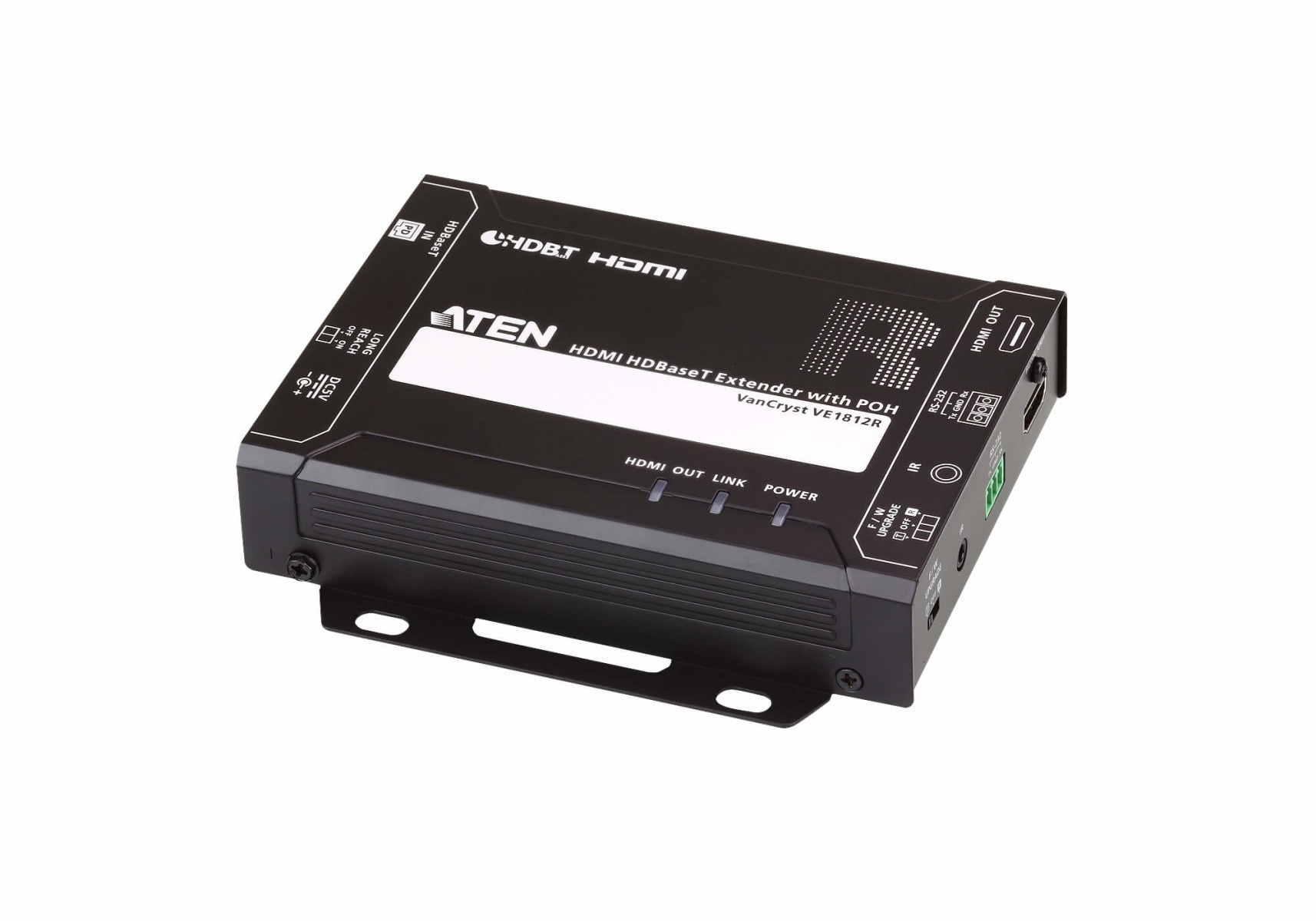 ATEN ATEN VE1812R-AT-G moltiplicatore AV Ricevitore AV Nero - ELABORAZIONI E DISTRIBUZIONI DEL SEGNALE | TecnoCARE.net Sabaudia, Latina, Terracina, San Felice Circeo e Pontinia